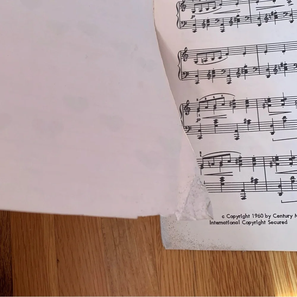 Vintage Sheet Music Score Melody of Love Piano Solo 1961